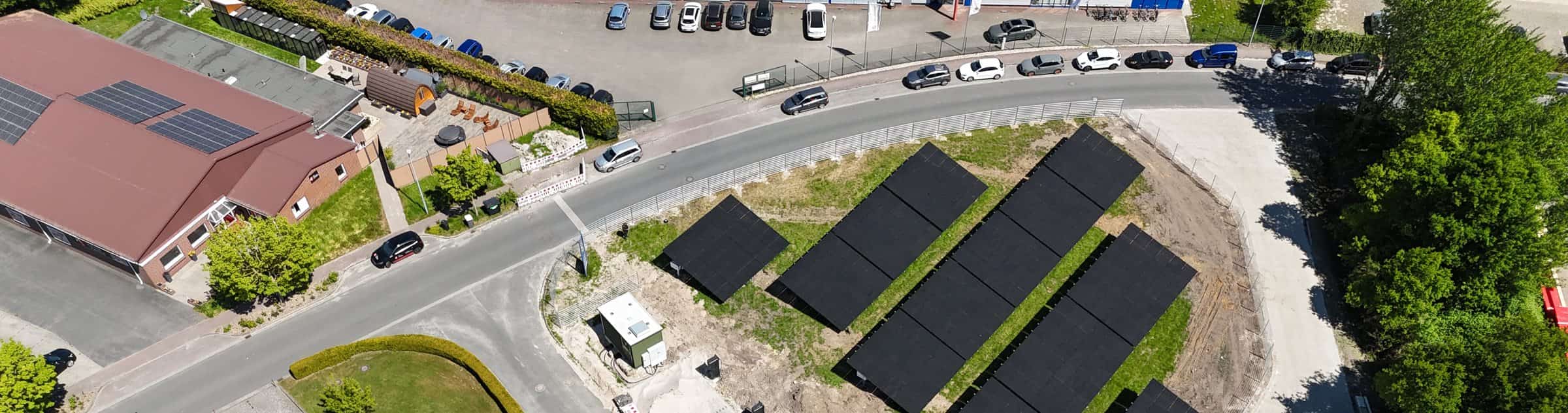 Solarpark aus der Luft